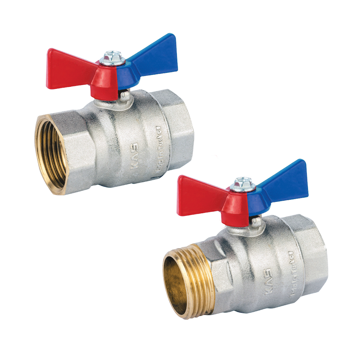 Kas Su Küresel Vana Kelebek Kollu Pn 40 3/4'' Dış Dişli