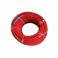 Kalde Kılıflı Boru Oksijen Bariyerli PE-RT 16x2-100 Mt-Kırmızı