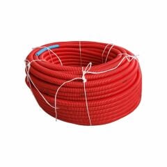 Kalde Kılıflı Boru Oksijen Bariyerli PE-RT 16x2-100 Mt-Kırmızı