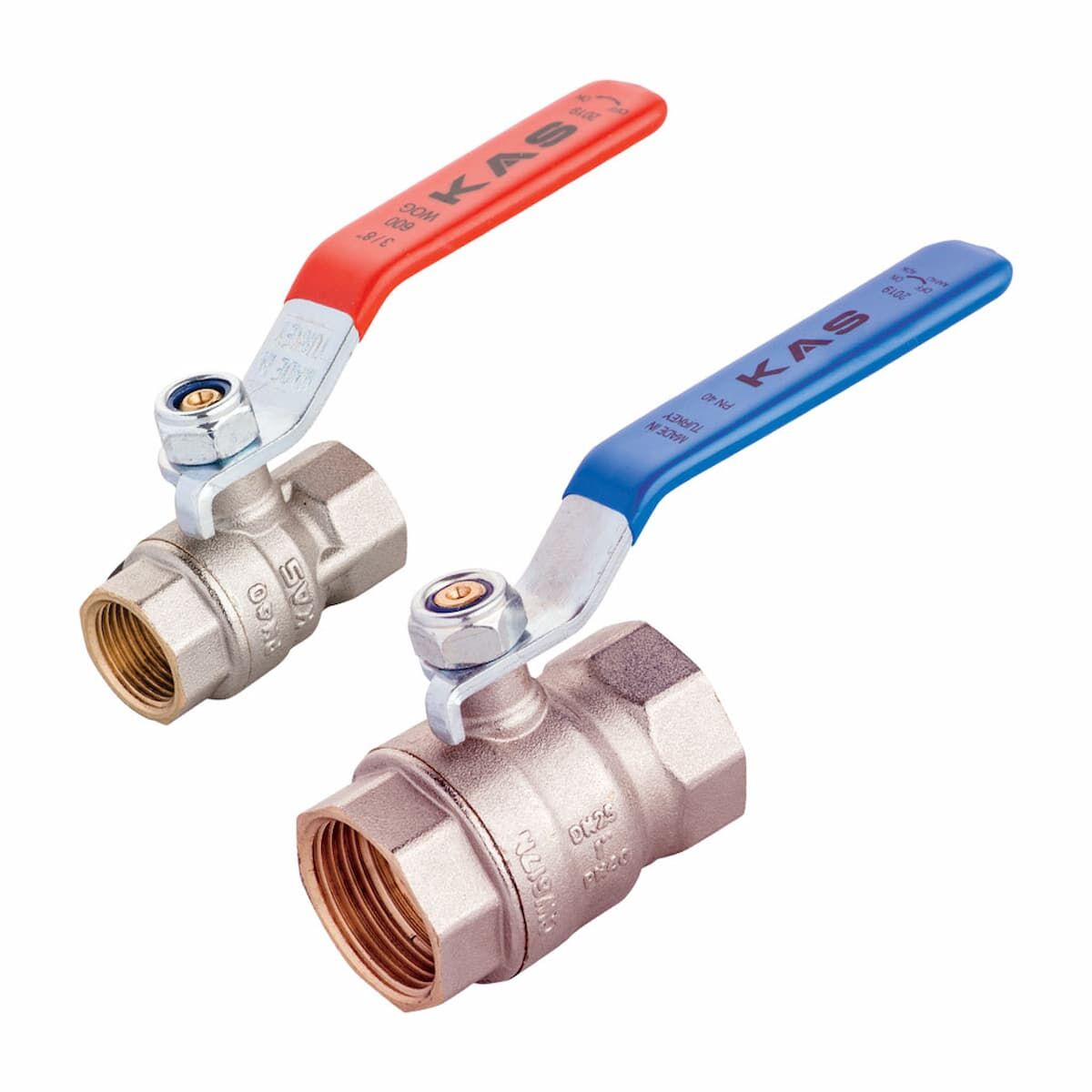 Kas Kırmızı Kol Su Küresel Vana Pn 40  3/8''
