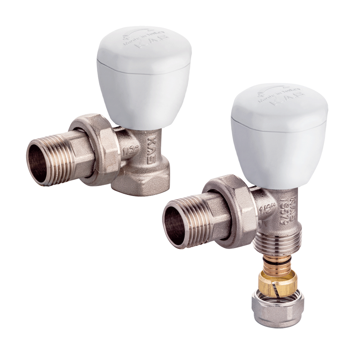 Kas Köşe Rakorlu Radyatör Vana Tip6 1/2''