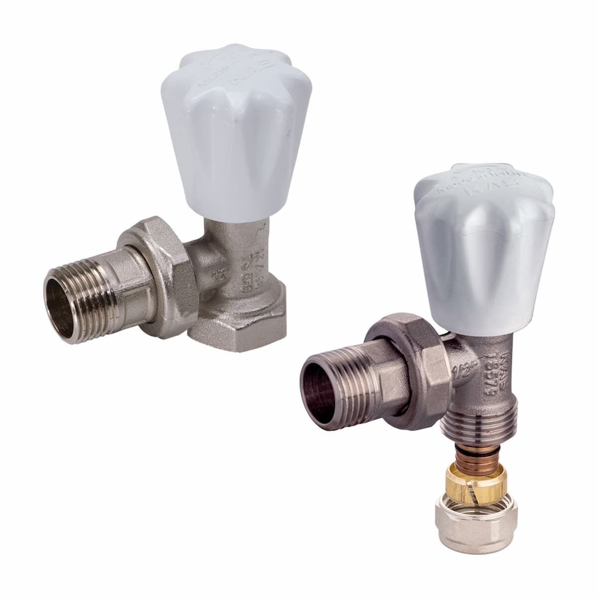 Kas Köşe Radyatör Vanası Tip4  1/2''-16x2 Pex-B Bağlantılı