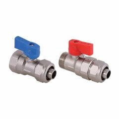 Kas Yerden Isıtma Mini Küresel Vana 16x2 - 1/2'' Dış Dişli